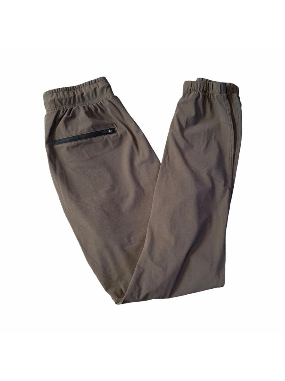 Three Nails Vapor-Lite Athletic Jogger Pants Brown Taupe Logo Men's Small
